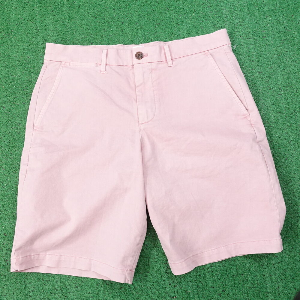 GAP 10" SHORT PINK FLAT FRONT SHORTS MENS SIZE 31